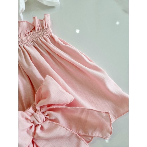 Set hồng bèo kèm mũ