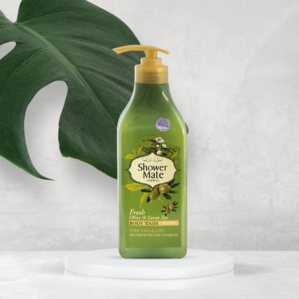 Sữa Tắm Showermate Fresh Olive &amp; Green Tea Tinh Chất Ôliu &amp; Trà Xanh Chống Lão Hóa 550g