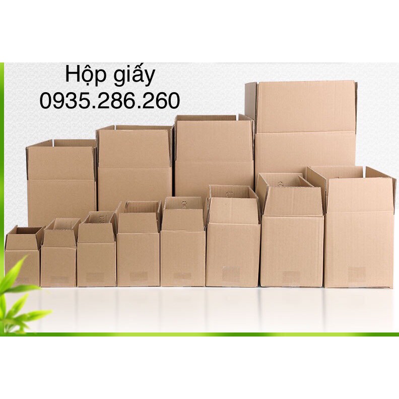 Hộp carton, hộp giấy đóng hàng bưu điện nhiều kích thước lựa chọn