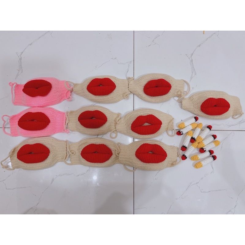 Khẩu trang hình môi 3d