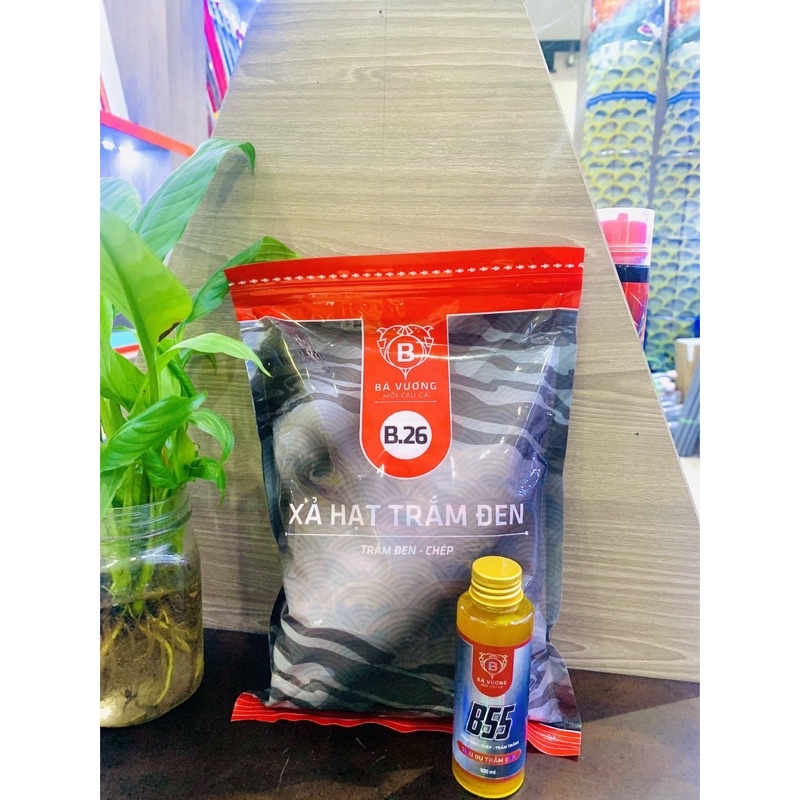 Hạt xả Trắm Đen B26 Bá Vương 1000gram. Mồi câu cá trắm đen.