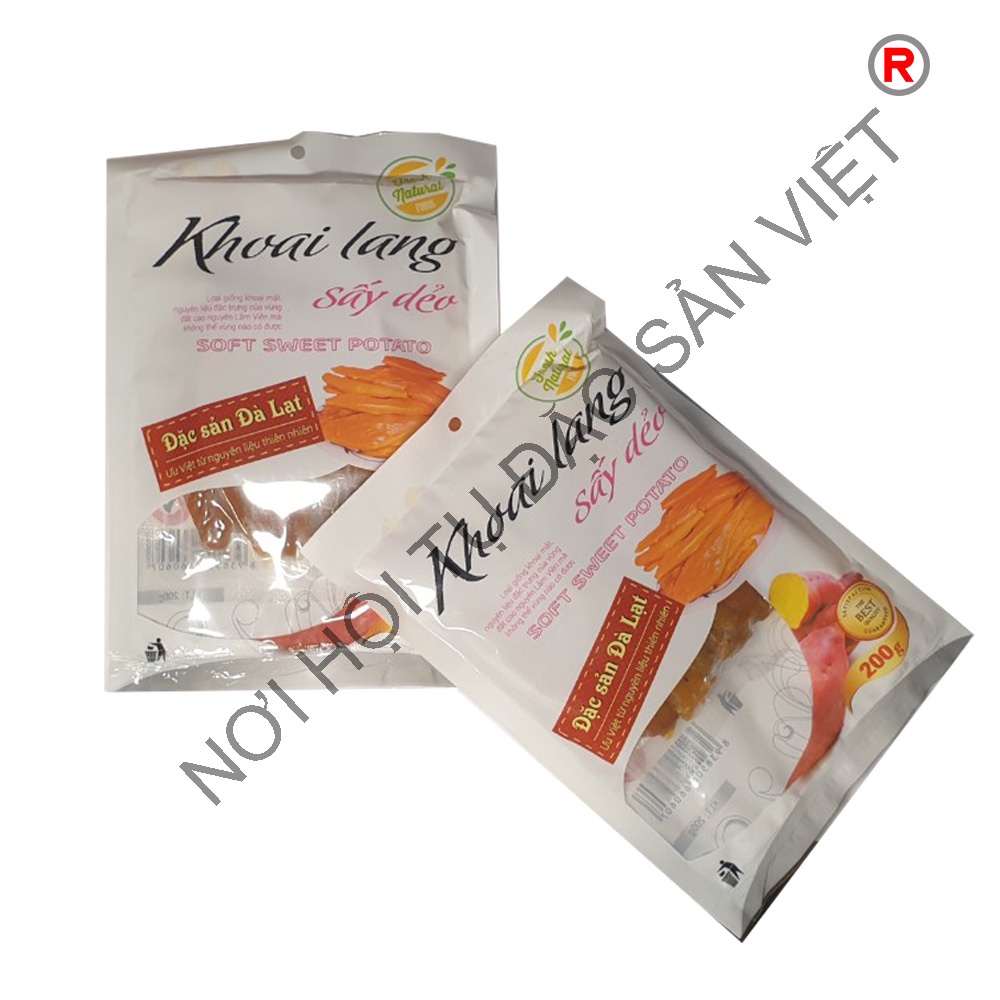 Khoai lang sấy dẻo Mai Hoa - túi 200g - đặc sản Đà Lạt