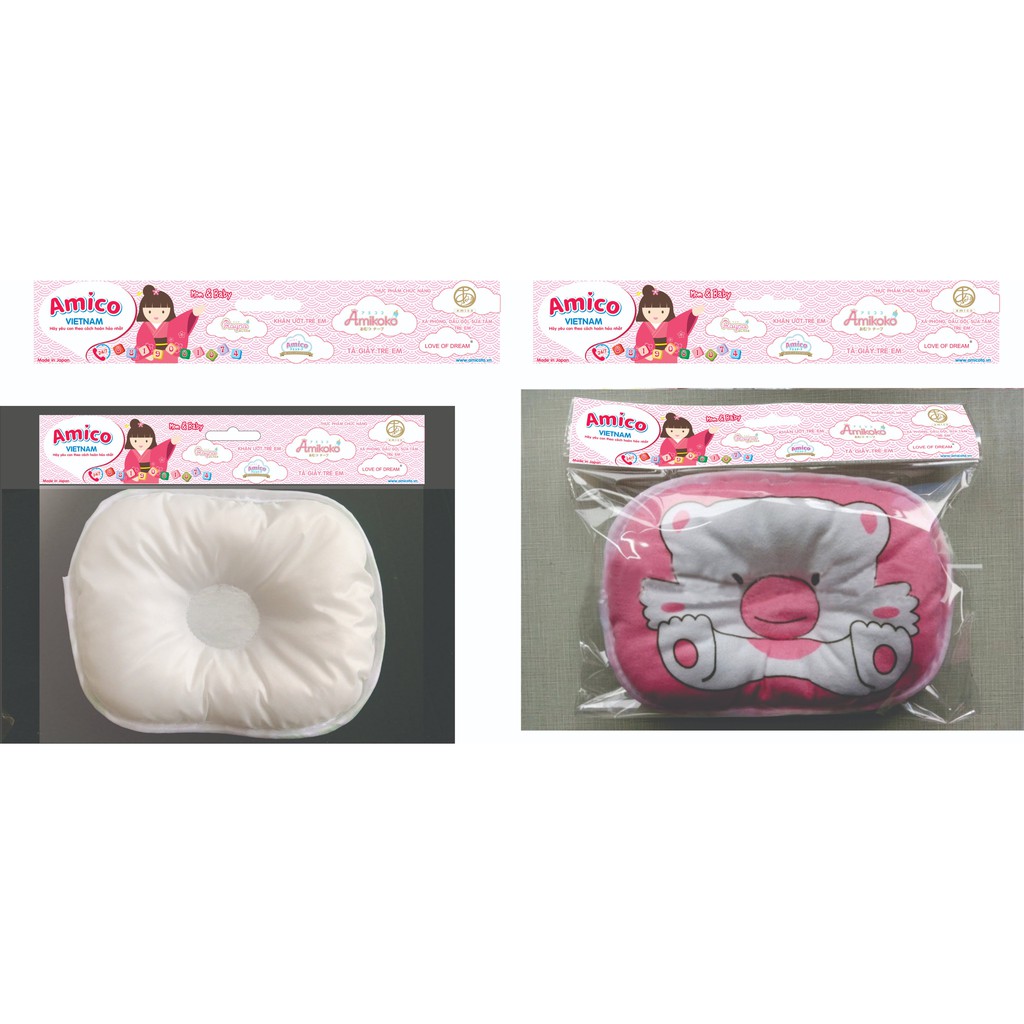 Gối trẻ em sơ sinh cao cấp AMICO