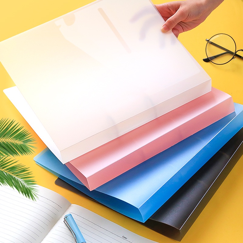 Bìa sổ còng cứng khổ A4 2-4 lỗ sử dụng làm sổ planner phụ kiện sổ còng dụng cụ lưu trữ giấy tờ