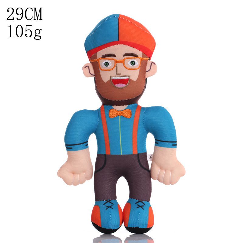 30cm/11.8in Blippi Plush Toys Cartoon Suffed Doll Kids Gifts
