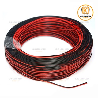 Dây điện đôi 2x0.5mm đỏ đen - đỏ trắng cuộn 5m