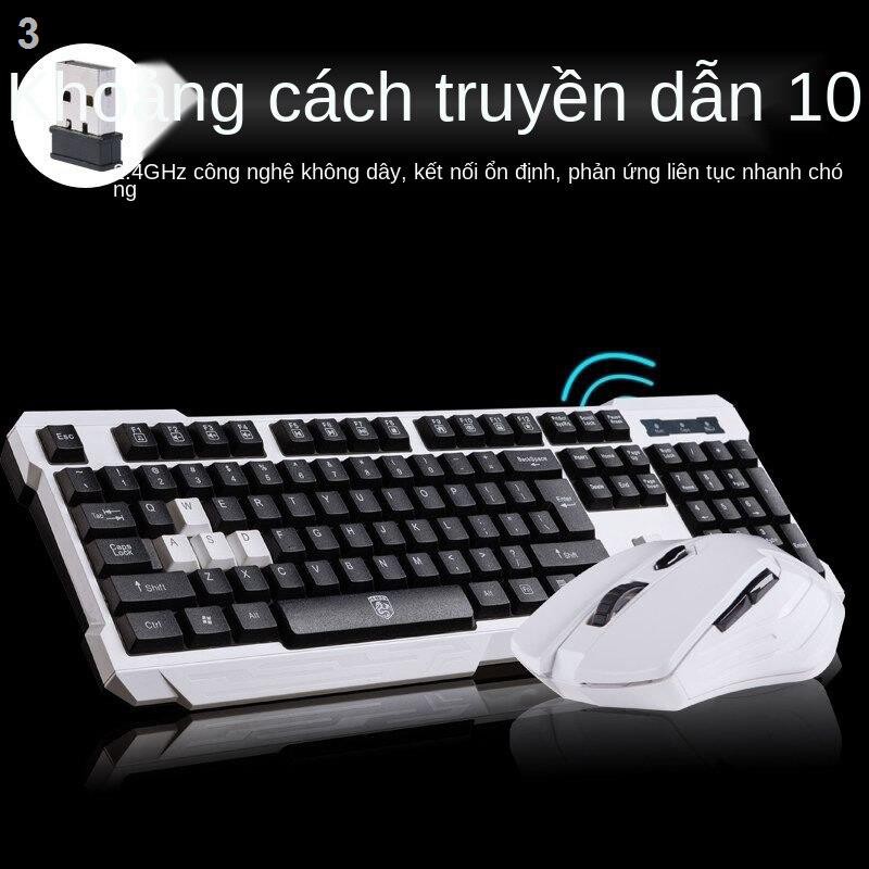 ♣♈De-Yi Long Dark Knight Bộ bàn phím và chuột không dây Máy tính xách tay để Home Office Game