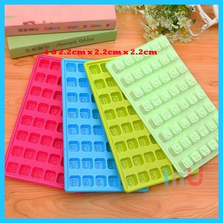  HCM - Khuôn nhựa làm đá chữ cái 48 viên làm thạch rau câu thạch trái cây 
