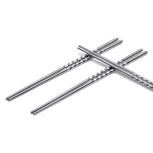 1 Đôi Đũa Inox Chống Trượt Phong Cách Trung Hoa