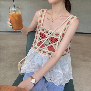 Áo 2 dây thổ cẩm