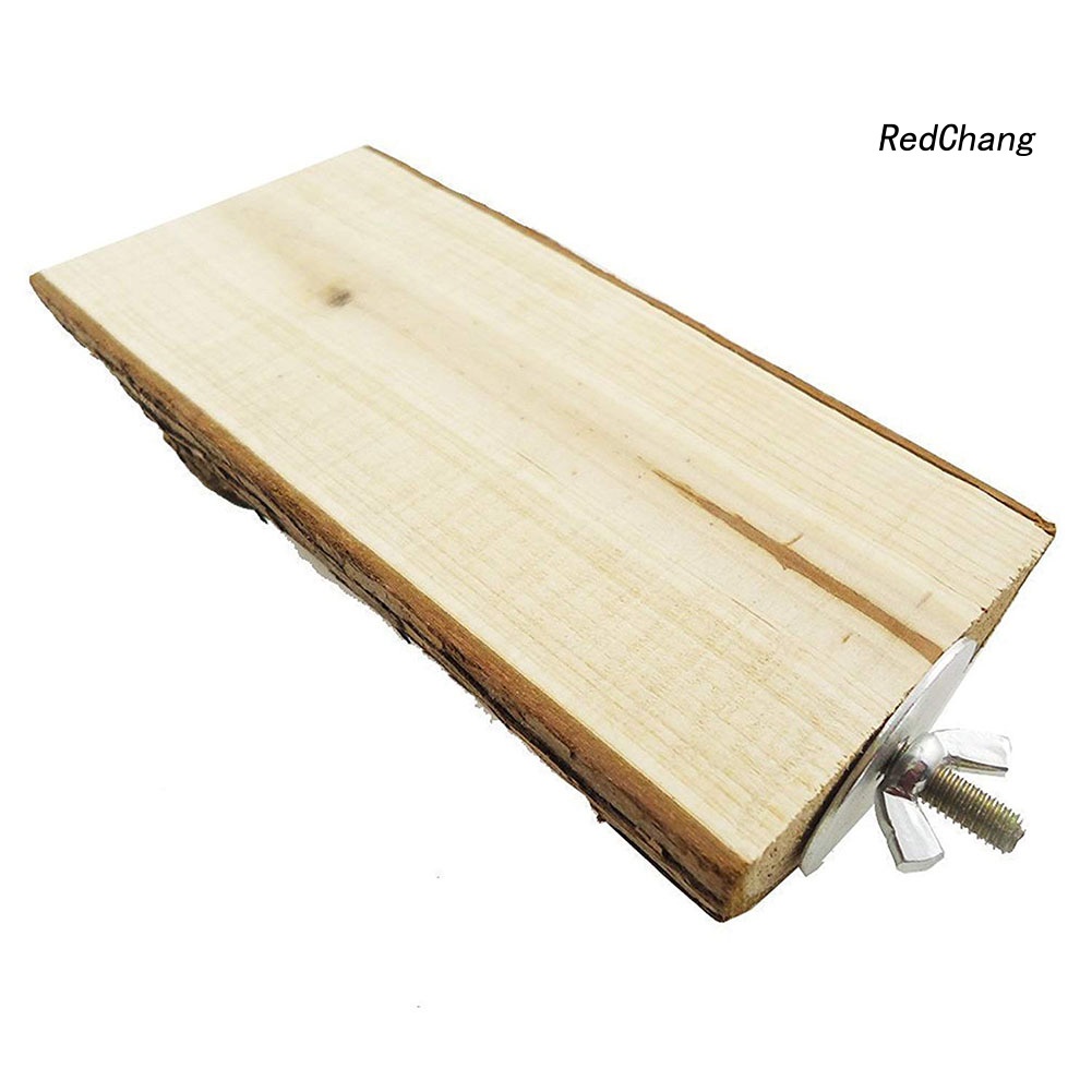 Giá đỡ bằng gỗ cho lồng chim vẹt/ hamster tiện lợi