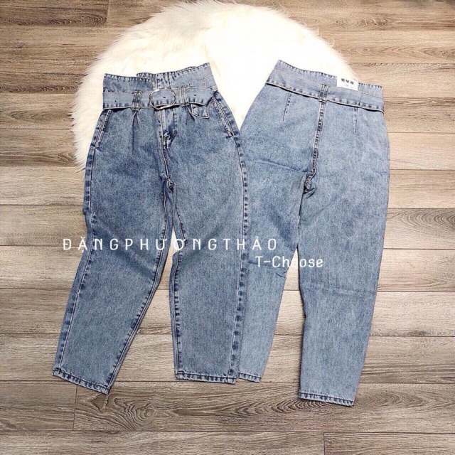 Quần baggy kèm đai