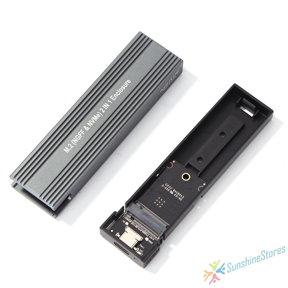 Hộp Đựng Ổ Cứng Ngoài SSD USB 3.1 Type-C Bằng Hợp Kim Nhôm 10Gbps M.2 NGFF NVME Ốp | WebRaoVat - webraovat.net.vn