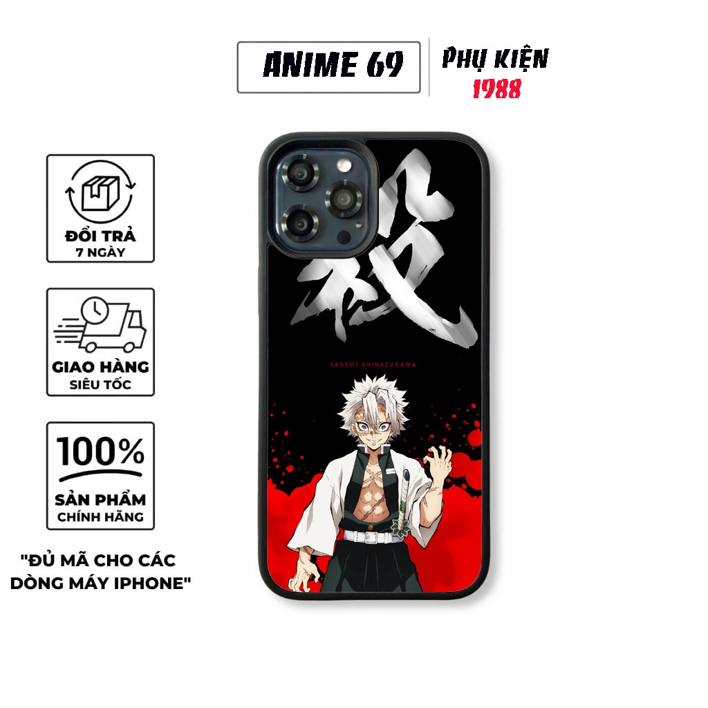 ỐP LƯNG IP CAO CẤP - Kimetsu no Yaiba - SÁT QUỶ ĐỘI - IP6--13PROMAX K5-K8