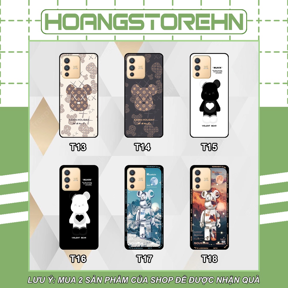 Ốp Vivo V23 5G in hình họa tiết Mountain, Be@rbrick dễ thương (T13 - T18)