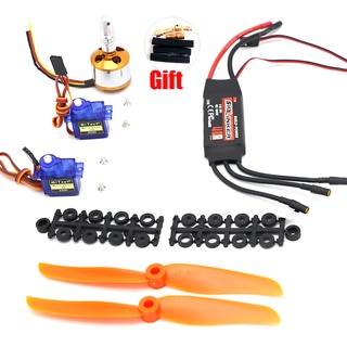 A212 2212 2200kv động cơ không chổi than 30a esc động cơ 6035 cánh quạt sg90 9g micro servo cho rc cánh cố định máy bay trực thăng