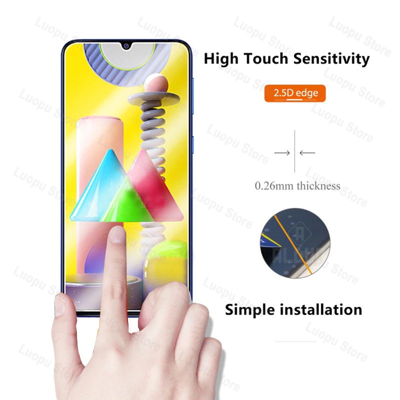 Miếng Dán Kính Cường Lực Cho Samsung M31, Dán Màn Hình Samsung