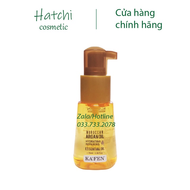 Tinh Dầu Dưỡng Tóc Kafen Moroccan Argan Oil Hydrating Repairing Siêu Mềm Mượt 70ml