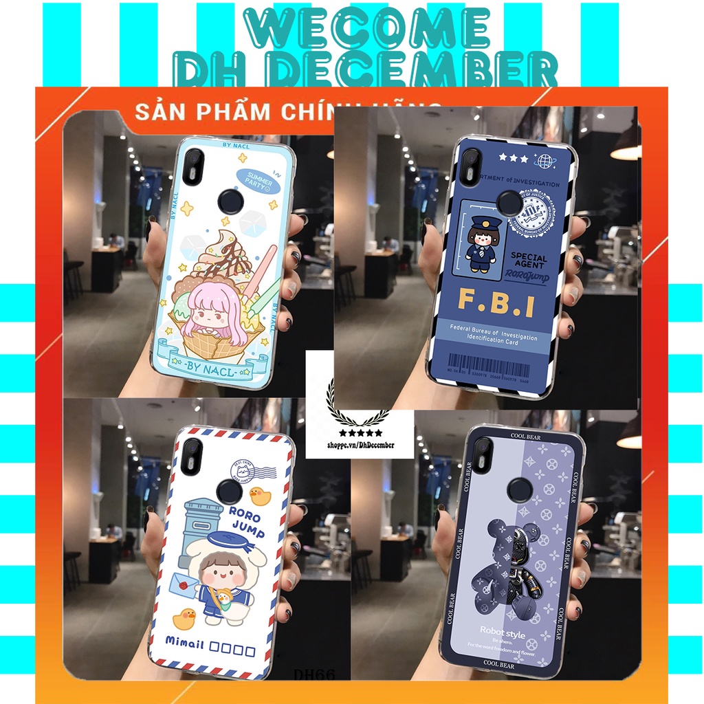 Ốp lưng dẻo Vsmart JOY 1 in hình 3D GẤU cute be@r, soda, happy day cực hot ,thời thượng