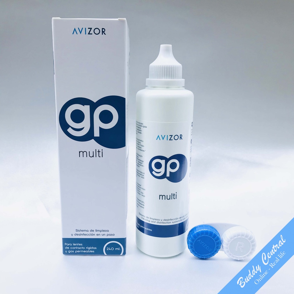 Combo 2 Nước ngâm rửa lens kính áp tròng Avizor GP Multi 240ml