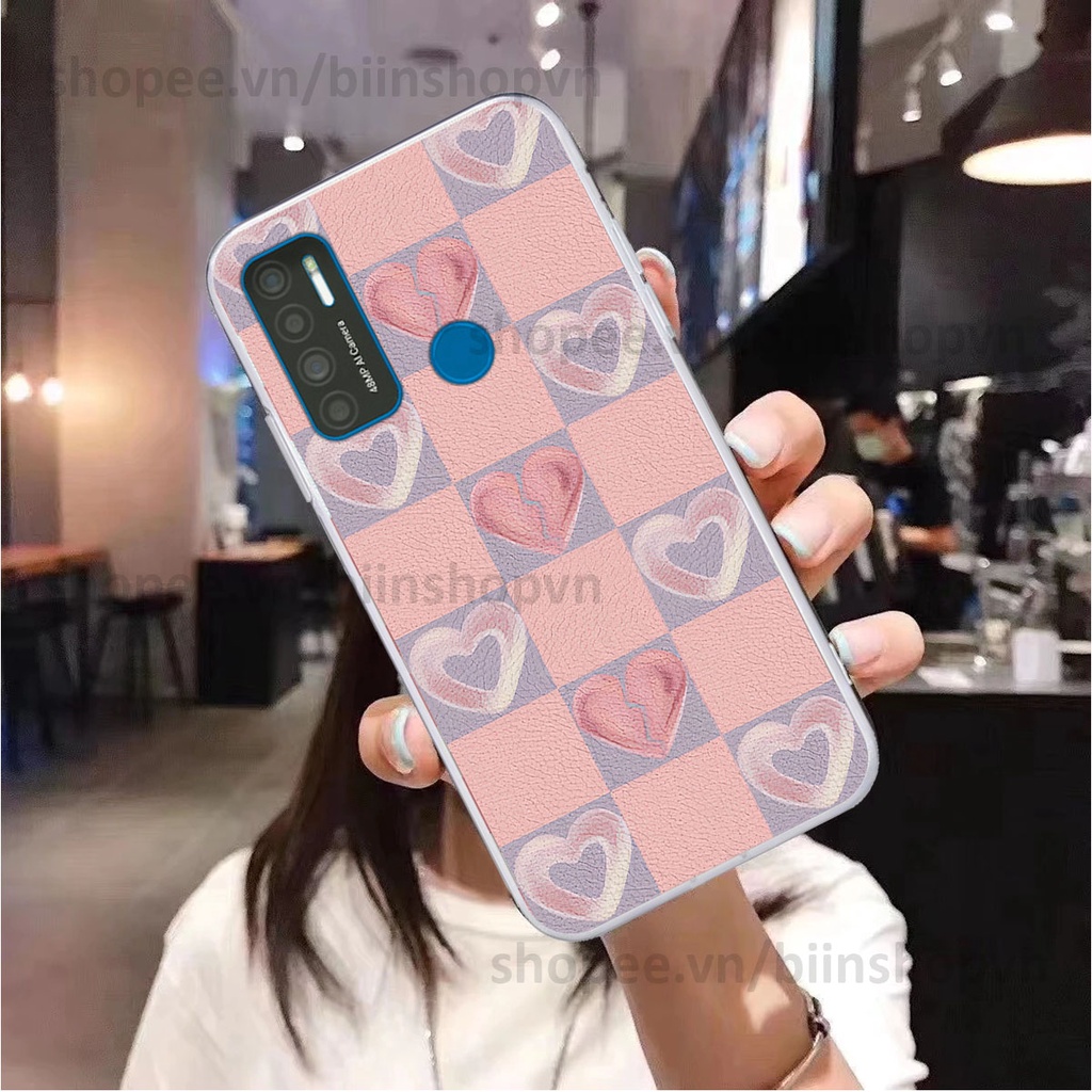 Ốp Vsmart Star 5 / Joy 4 / Live 4 caro trái tim nhiều màu sắc, đầy cá tính, khẳng định phong cách