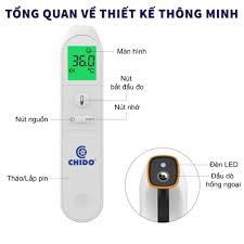 Nhiệt Kế Điện Tử Hồng Ngoại Chido CHÍNH HÃNG 2021 Đo Cơ Thể Đo Vật Thể Phòng dành cho bé CN Nhật Bản