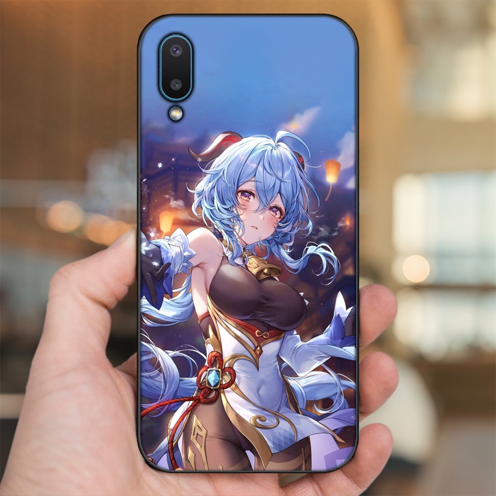 Ốp lưng Samsung A02 viền đen in hình Ganyu Genshin Impact