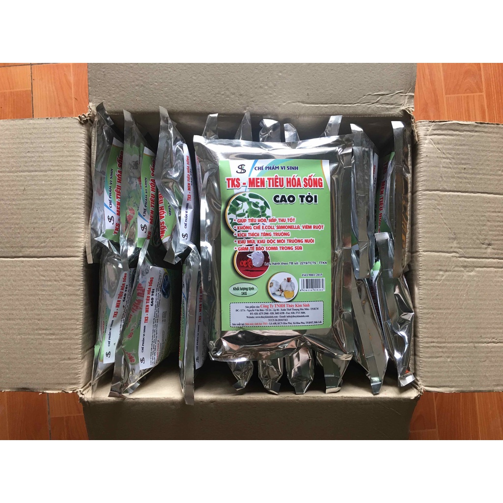 Men Cao Tỏi: phòng và điều trị không tiêu,tiêu chảy chó,mèo,gà,vịt 100g