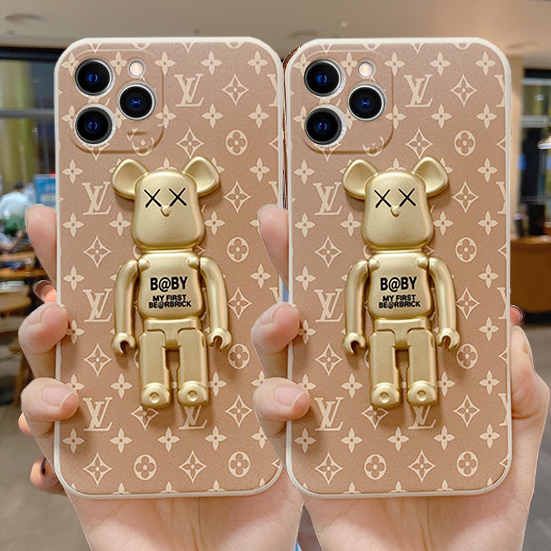 Ốp Iphone Giá đỡ Gấu vàng iphone 6/6plus/7/7plus/8/8plus/x/xr/xs/11/12/13/14pro/max/promax b400
