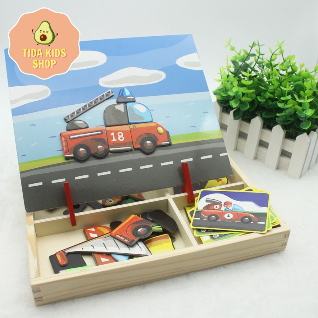 Đồ Chơi Xếp Hình ❤️ Freeship ❤️ Giá Tốt ❤️ Ghép Hình Puzzle Nam Châm Cho Bé Phát Triển Não Bộ ❤️ TiDa Kids Shop