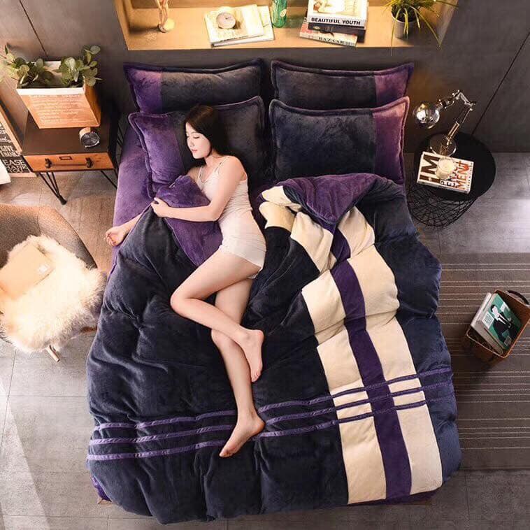 BỘ CHĂN GA NỈ NHUNG