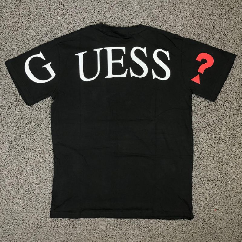 Áo Thun Ngắn Tay Cổ Tròn In Chữ Guess Thời Trang Xu Hướng Mới Cho Nam