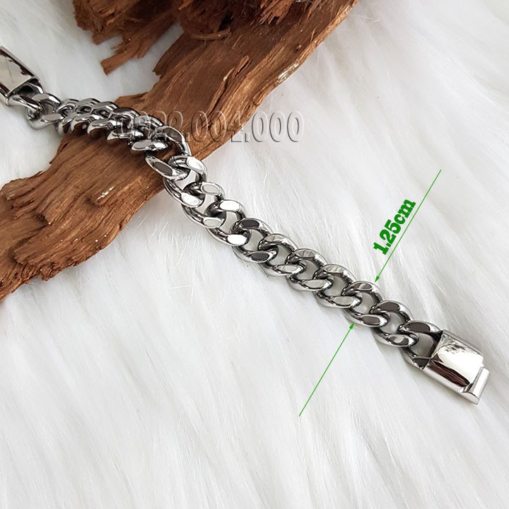 Lắc tay xích đầu khóa trượt, lắc tay nam LZ1697