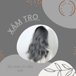 Thuốc nhuộm tóc - XÁM TRO (kèm oxy) phải tẩy