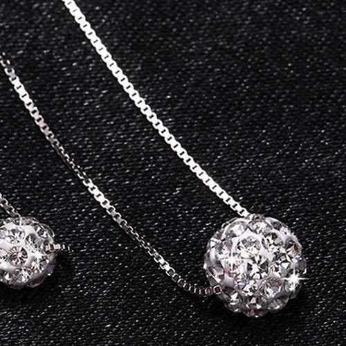 [Hàng Có Sẵn] [Hàng Có Sẵn]Dây Chuyền Hai Lớp Đính Đá Sang Trọng Cho Nữ