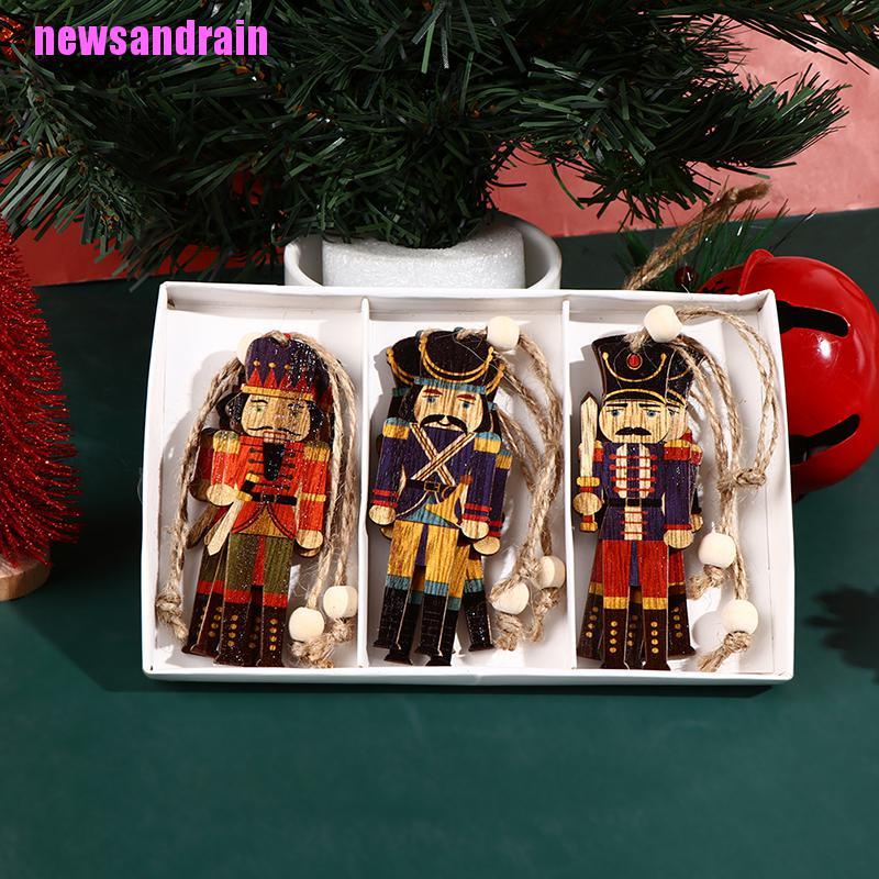 Bộ 9 Con Rối Gỗ Trang Trí Cây Thông Giáng Sinh