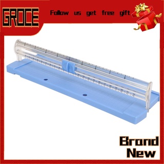 Grocerybazaar A4 Paper Trimmer Precise Cutting Incisive Safe Design Anti Slip Bottom Blue Cutter for Home Office School