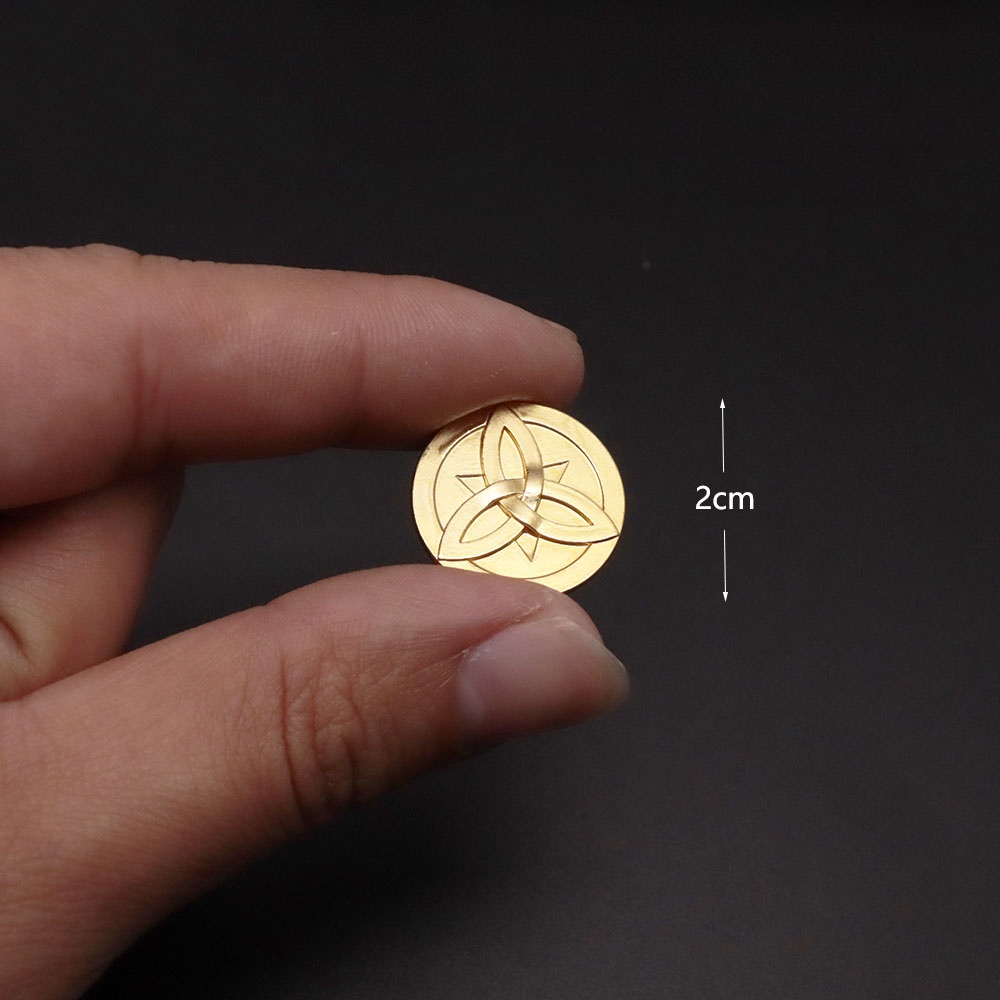 Đồng Xu Vàng Kim Loại Hóa Trang Nhân Vật Anime Genshin Va Chạm