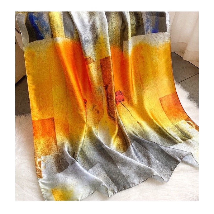 Khăn choàng cổ lụa xinh cao cấp size 90x180cm