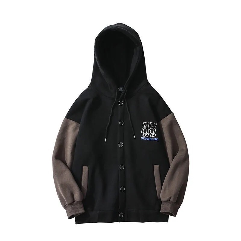 - RẺ VÔ ĐỊCH - ÁO KHOÁC NỈ NAM NỮ TAY PHỐI MÀU