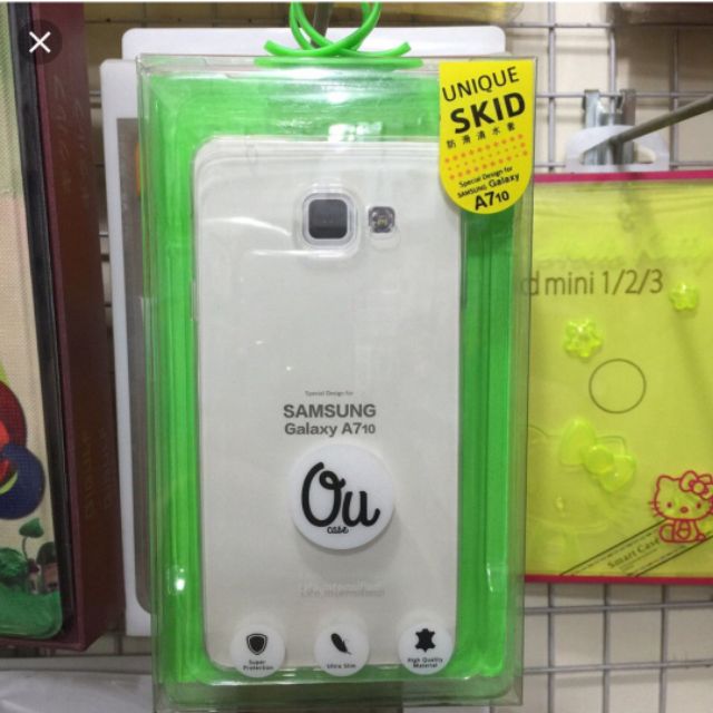 Ốp lưng samsung A7 2016 dẻo trong suốt Ou Case vu Case chính hãng