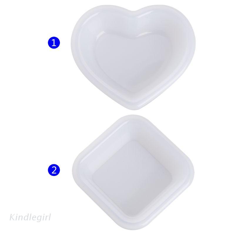 Khuôn Silicone Hình Trái Tim / Hình Học Làm Trang Sức Diy