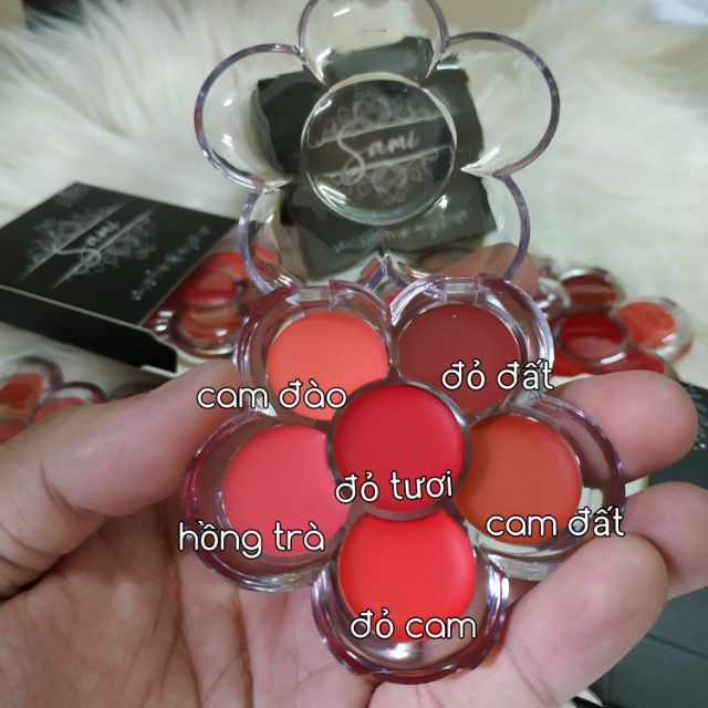 Son lì handmade bông hoa Sami 6 màu độc đáo | BigBuy360 - bigbuy360.vn