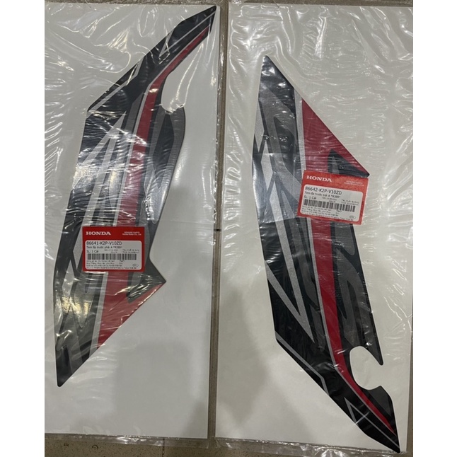 Tem yếm Winner X đỏ đen chính hãng Honda (giá 1 bên)