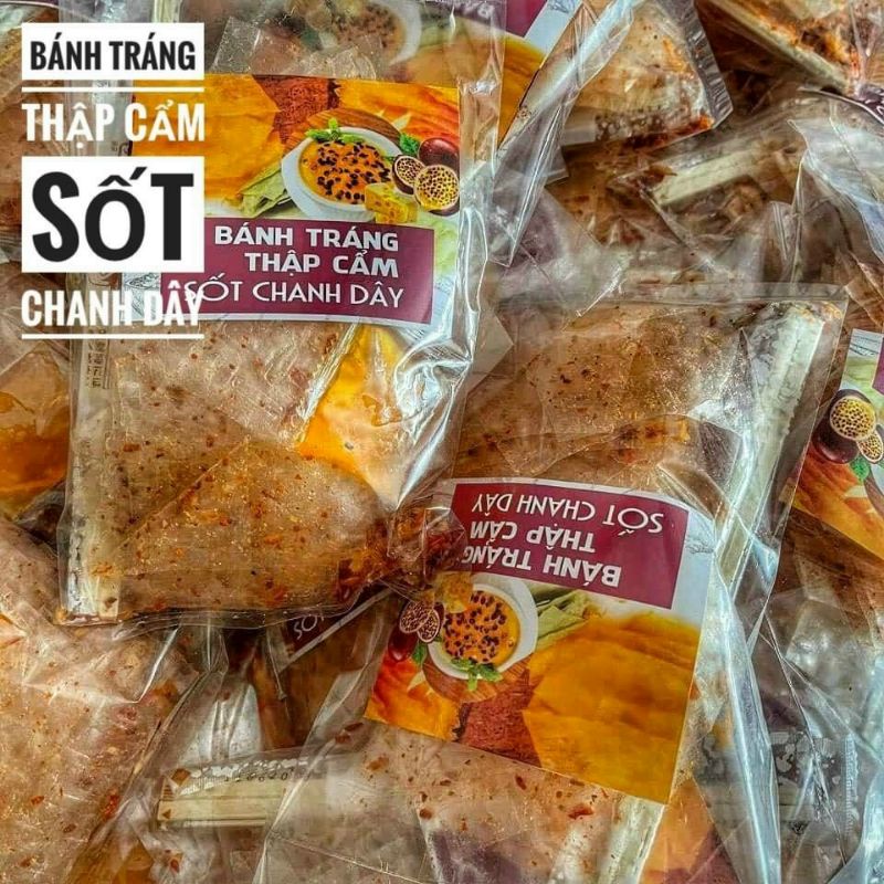 Bịch Bánh Tráng Thập Cẩm Sốt Chanh Dây 1 túi,  Hàng ngon nhà làm