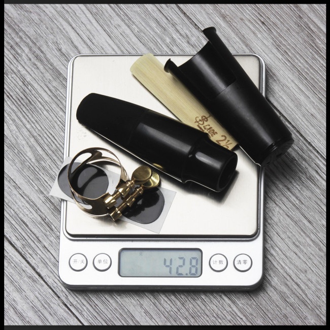 Bộ 5 Món Gồm Miệng Kèn Saxophone + Kẹp + Nắp Kẹp + Đệm Nha Khoa + Đệm Lót Cho Alto / Tenor / Soprano Sax
