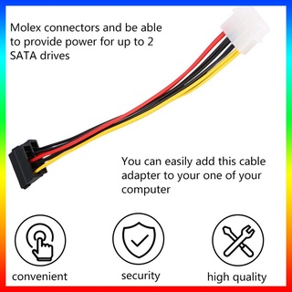 Cáp Chia Nguồn IDE Molex Sang 2 x 15 Pin ATA SATA HDD 4 Pin