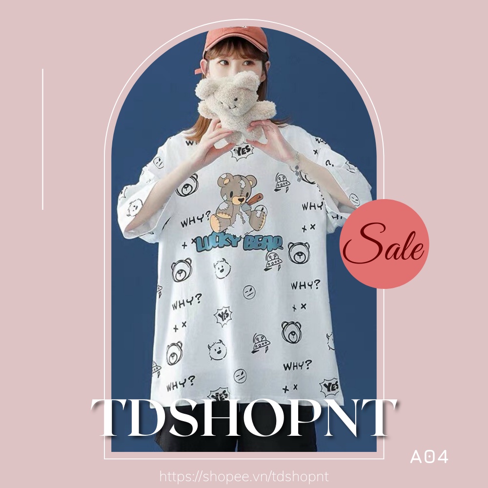 Áo Phông Tay Lỡ Unisex FreeSize BigSize Cao Cấp | Tdshopnt - A04