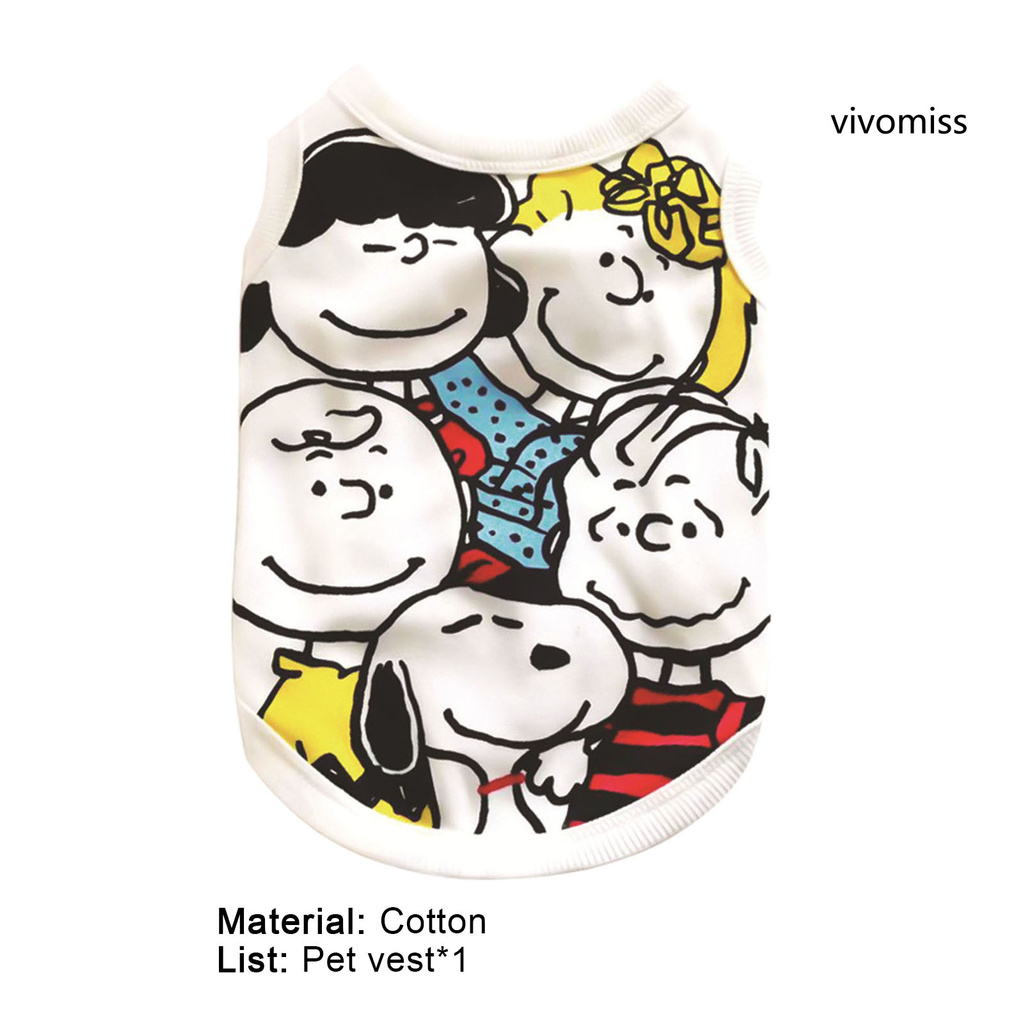 Áo Thun Cộc Tay In Hình Chú Chó Đáng Yêu Cho Thú Cưng