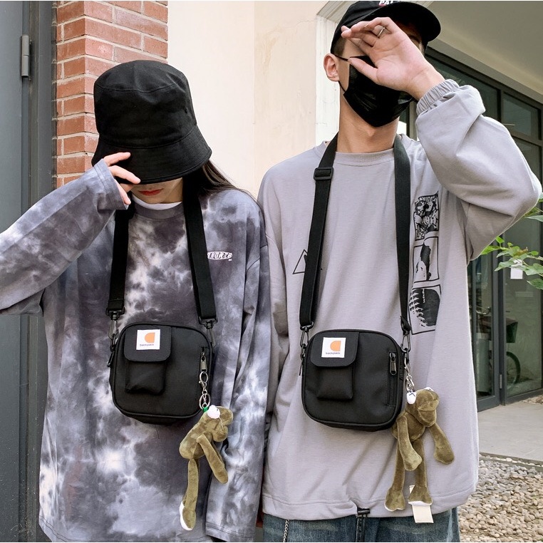 Túi đeo chéo mini nam nữ Backpack thời trang, cá tính ( không kèm móc khoá ếch)